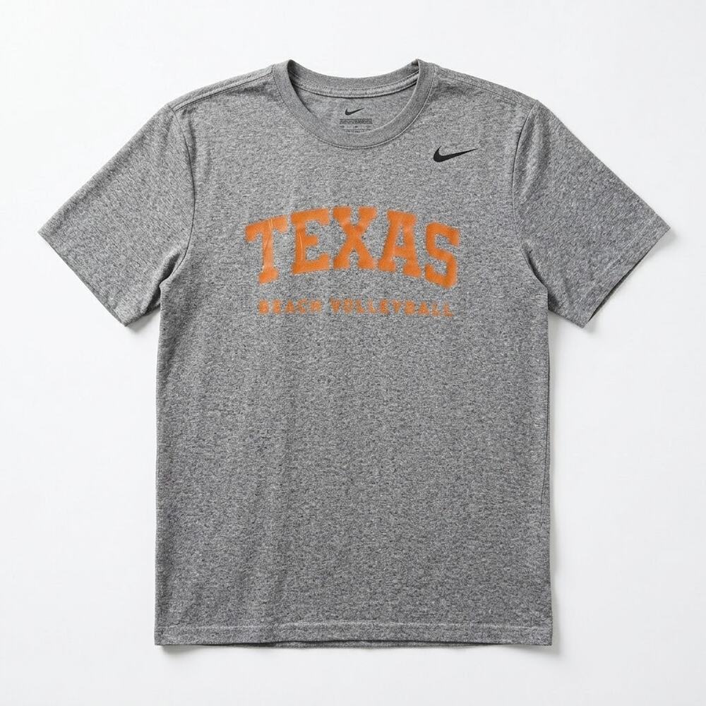 Nike Dri-FIT Texas Longhorns Beach Volleyball Graphic T-Shirt Gray Mens Medium